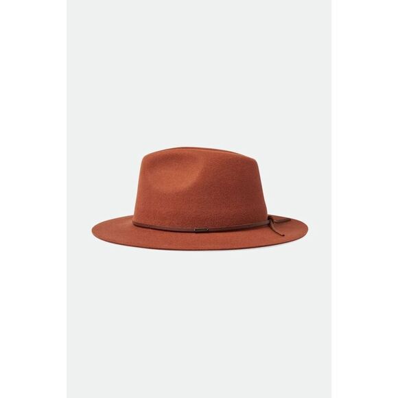 ✨BRIXTON WESLEY PACKABLE BROWN FEDORA✨ - Picture 6 of 11